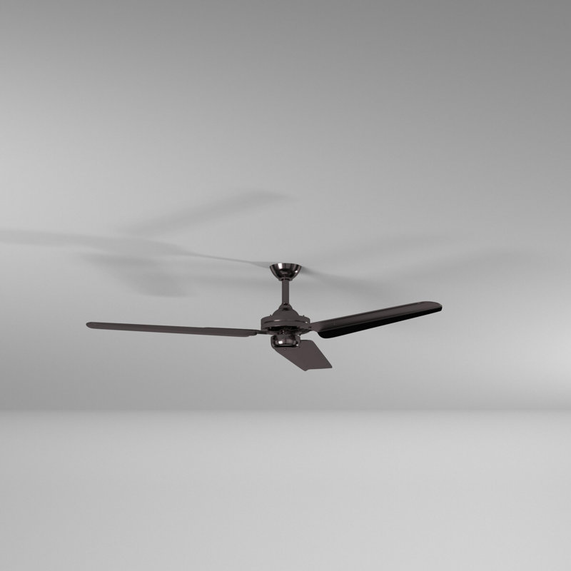 54" Steal 3 - Blade Propeller Ceiling Fan, Gun Metal