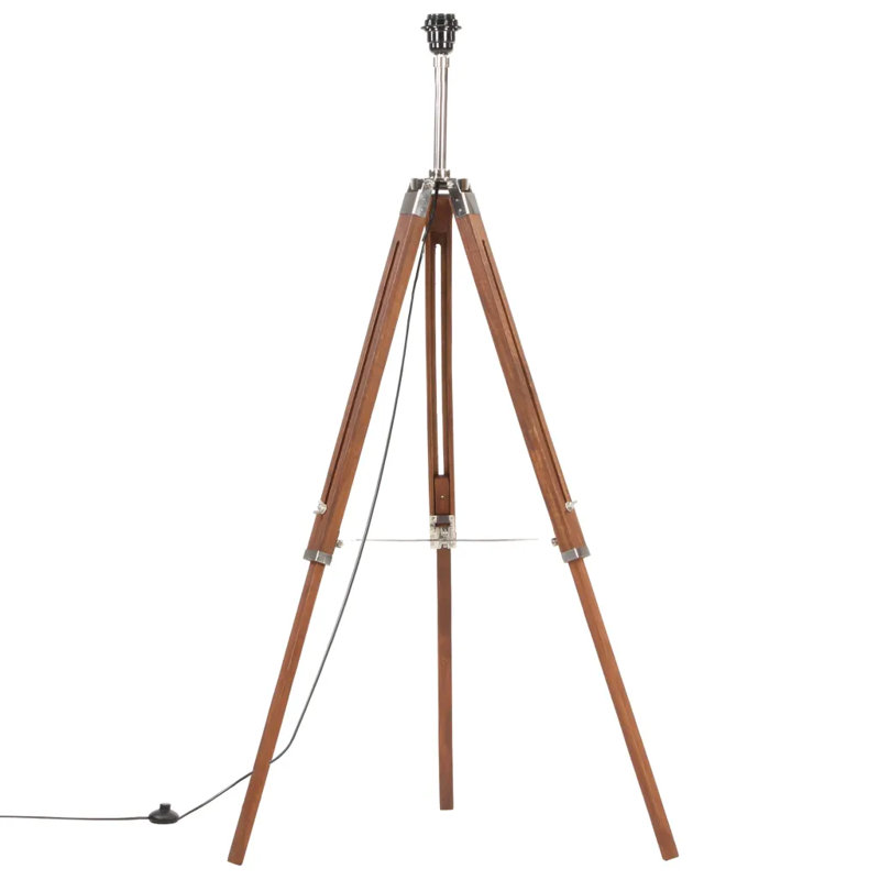 141cm Tripod Floor Lamp, Black, Honey Brown