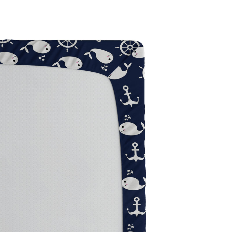 Ensemble de 2 drap-housse bleu marine Ambesonne, Drap-housse très grand californien