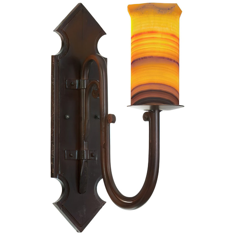 Ashore Lighting Trevi Wrought Iron Armed Sconce | Wayfair