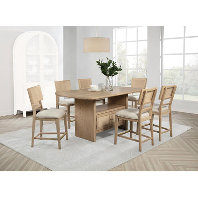 Beth 7-pcs Counter Height Table Set