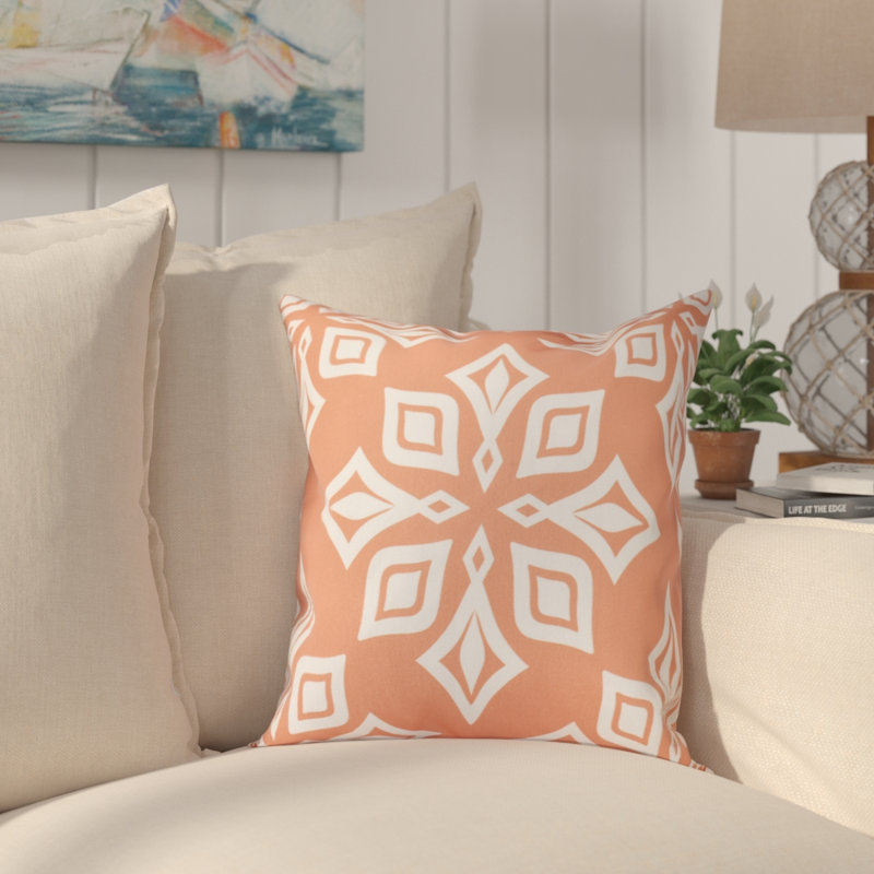 Housse et insert de coussin de plage Beach, Corail, 16 po x 16 po