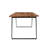 Emmeline Acacia Solid Wood Top Metal Base Dining Table-30911409