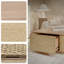 Table basse rectangulaire en rotin avec tiroir