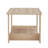 Rectangular Coffee Table with Glass Table Topand Shelf-1796218732-1796218720