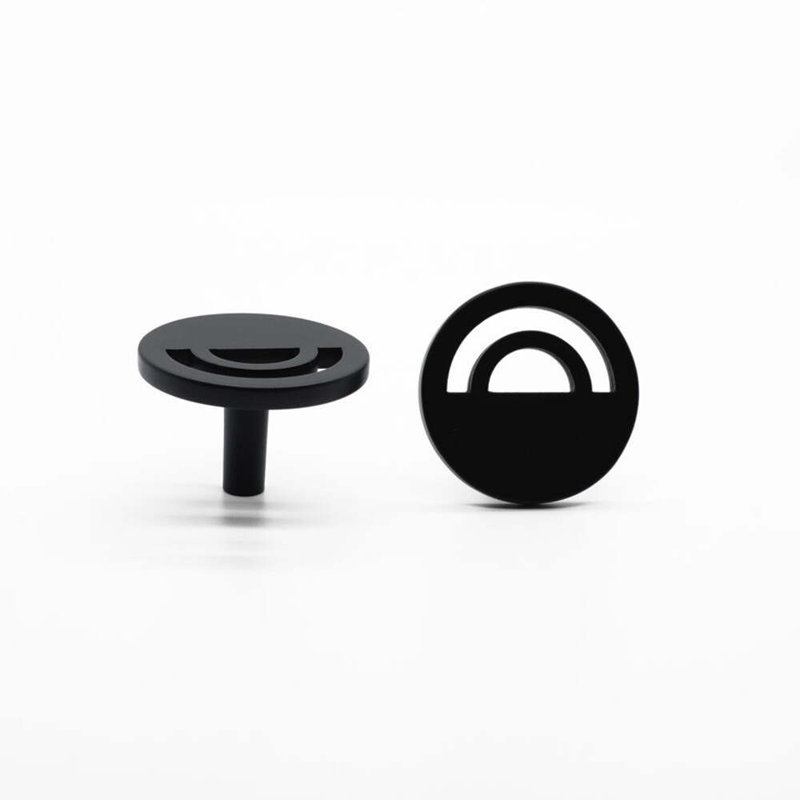 Horizon Circle Knob, Matte Black