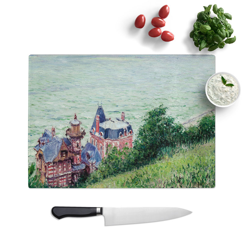 Villas at Trouville by Gustave Caillebotte Chopping Board, 0.4cm H x 20cm W x 28.5cm L