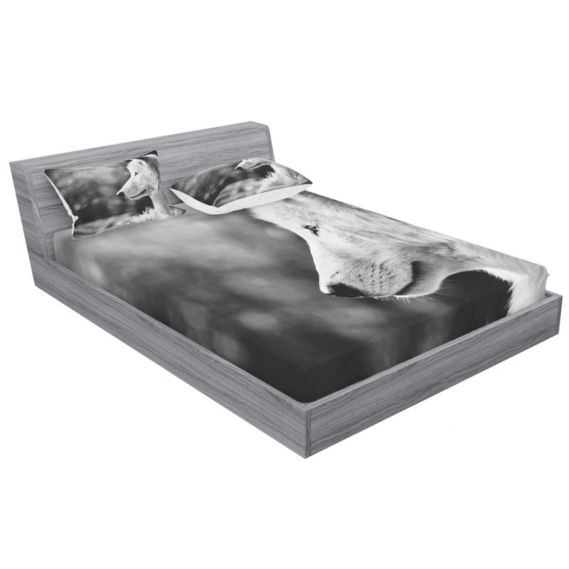 Microfiber Sheet Set, Queen Sheet Set with Fitted Sheet