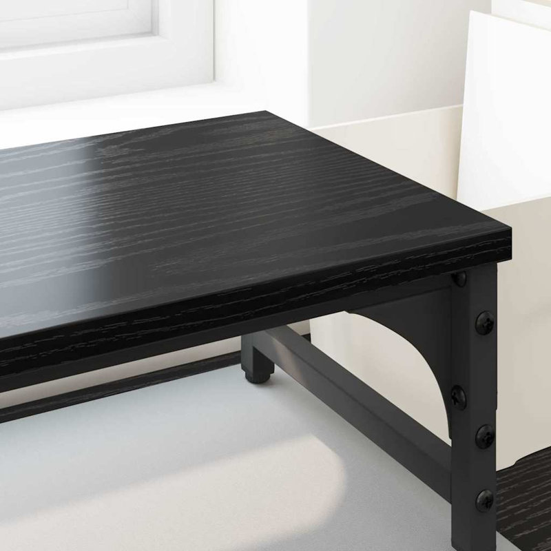 Manufactured Wood Monitor Stand, Black Oak