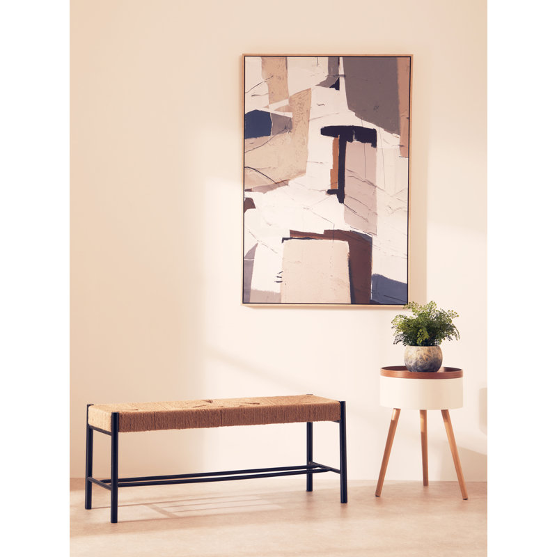 Oberle Wicker Bench