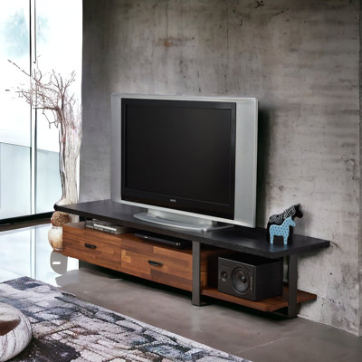 Meuble télé 2 tiroirs avec 1 tablette