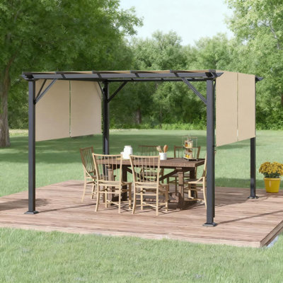 Abri de patio en métal Pergola 12 pi x 10 pi