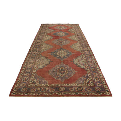 5x13 Red and Purple Turkish Tribal Runner