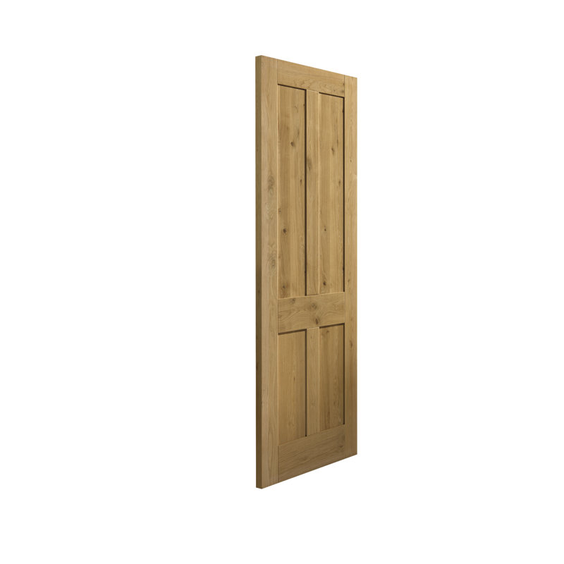 Rustic Oak Internal Door Prefinished, 198.1cm H x 61cm W x 3.5cm D