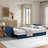 Coddle® Optic Queen Size Convertible Sleeper Sofa with USB-A/C & AC Power Ports in Performance Velvet Fabric-125151128