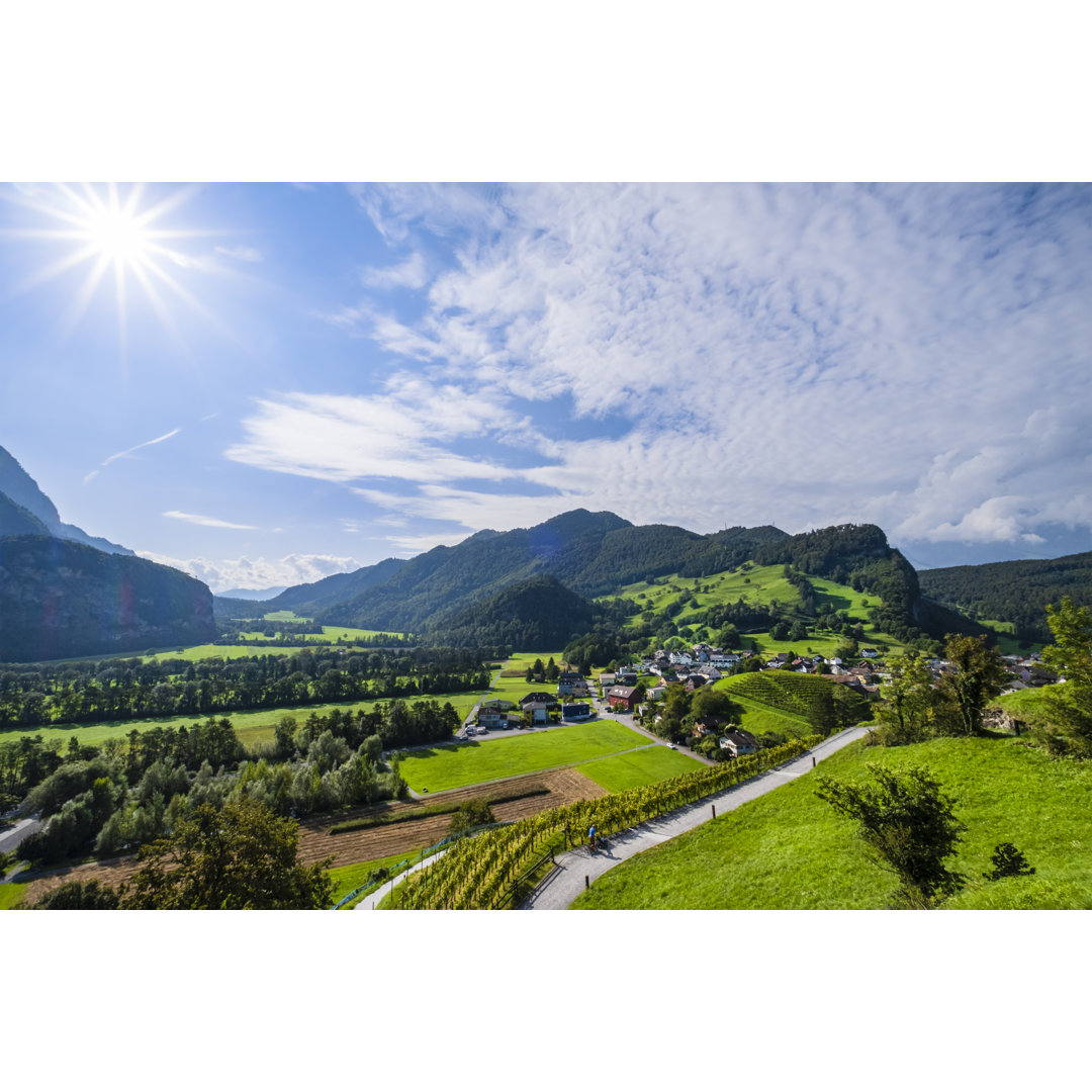 Liechtenstein - Balzers von Flavio Vallenari - Druck