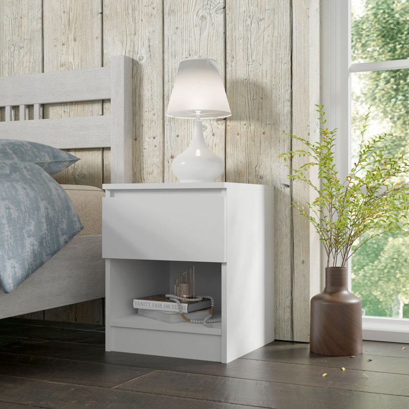 40cm W Manufactured Wood Bedside Table