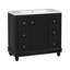 Meuble-lavabo de salle de bain avec lavabo, 4 tiroirs et 1 porte d'armoire
