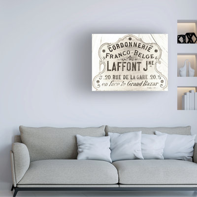 Sasha Cordonnerie Canvas Art