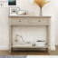 Console Daisy Series avec deux tiroirs et une tablette inférieure (gris rétro)-1028309894