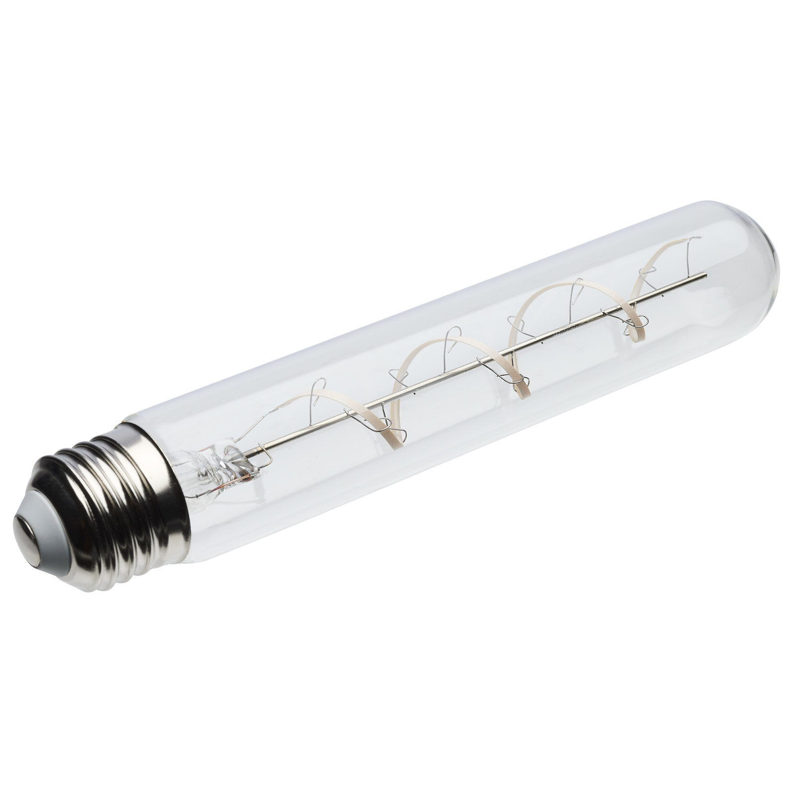 6 Watt LED - Reminiscent - Flex Gray Coil Filament - T9 - Medium Base - 2700K CCT - Clear - 120 Volt