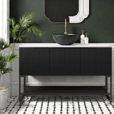 Modern Vanities(must Include Both Vanity Cabinet  And Sink) With Storage
