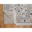 Tapis oriental noué à la main 3 pi x 5 pi 2 po Nain avec motif floral, laine et soie, 250 KPSI, velours doux noué à la main