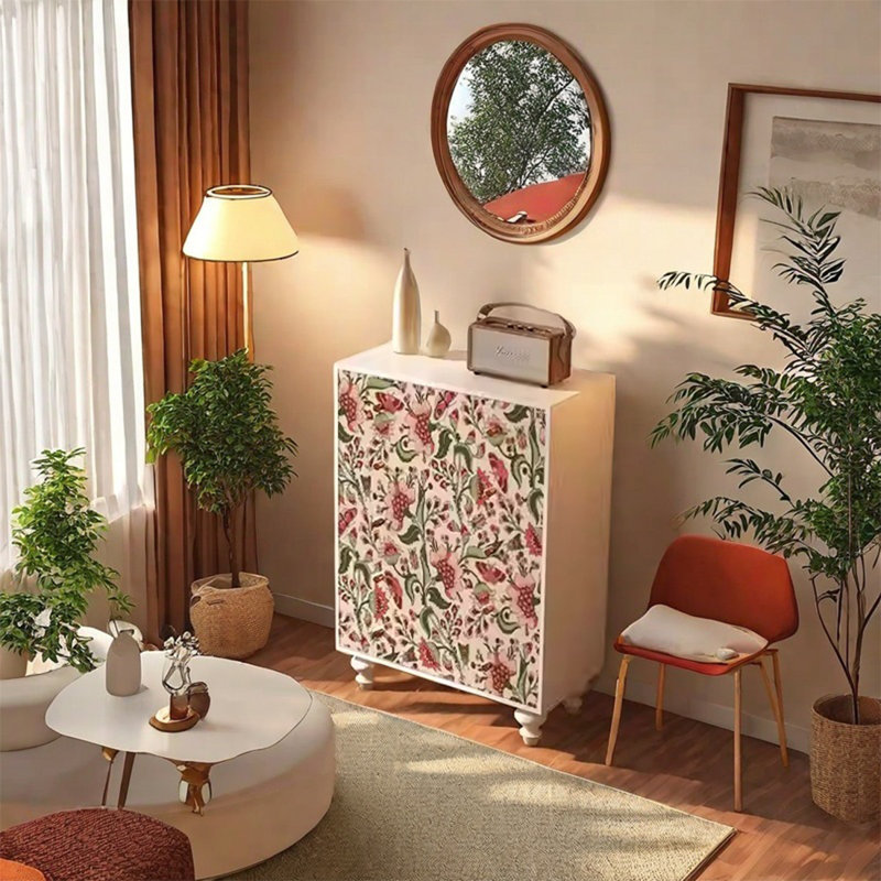 Armoire décorative en bois de noyer avec beaucoup de rangement