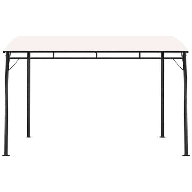 Pavillon de jardin l 9,8 pi L 9,8 pi. D Pavillon de jardin en acier, Crème