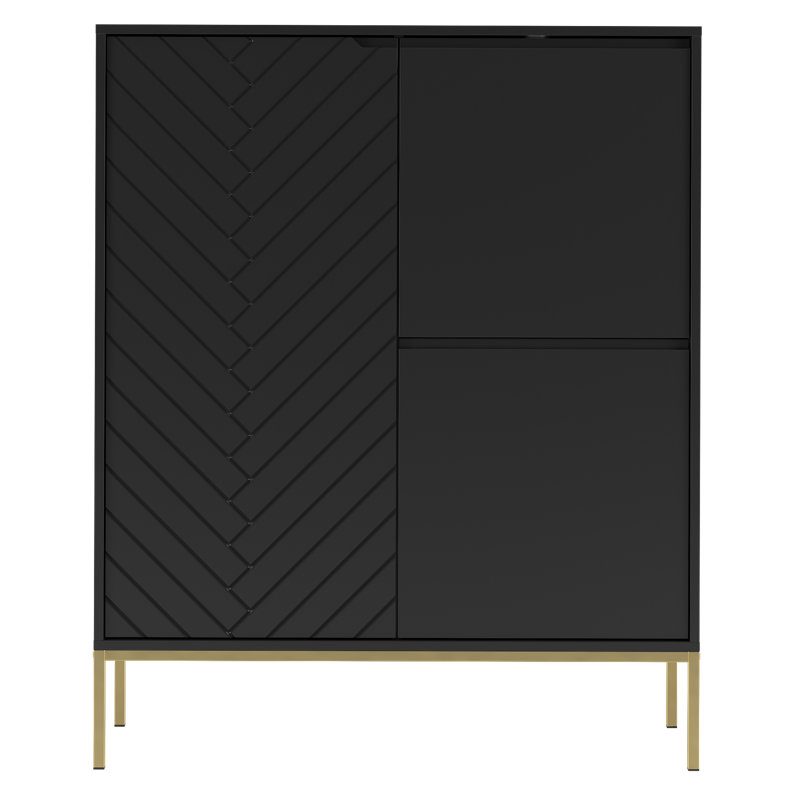 Annyka Square Accent Chest, Black