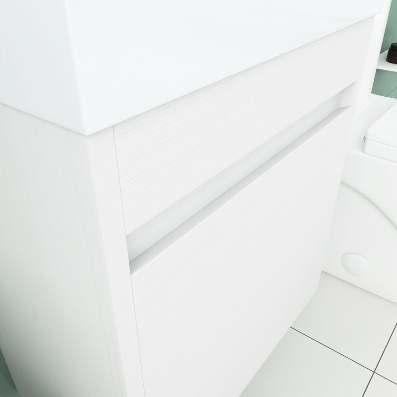 Ensemble de meuble-lavabo simple 18 po, Blanc