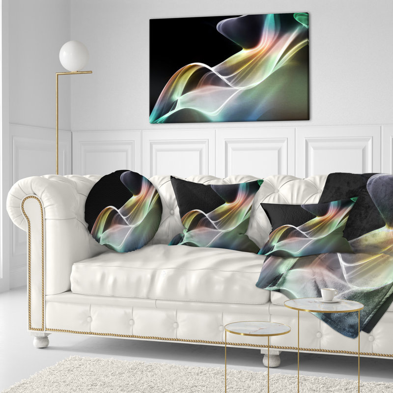 Abstract Smoke Reflection - Abstract Printed Pillow