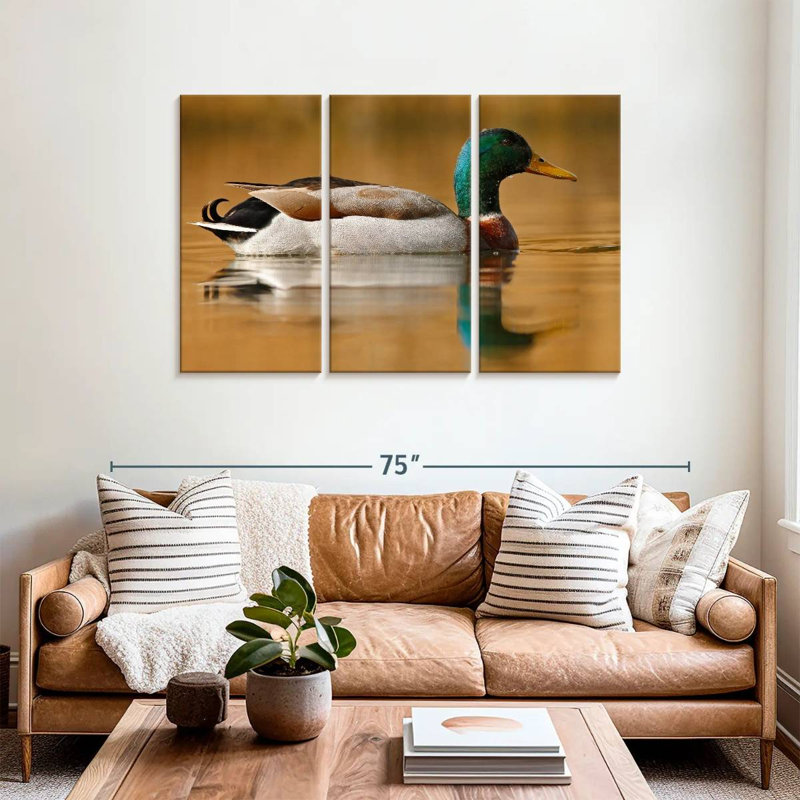 Brampt Bathing Mallard Duck, 36" H x 57" W