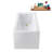59" Streamline Soaking Glossy White Freestanding Tub and Tray With Internal Drain-101413262