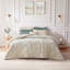 Literie 3 pièces en velours matelassé à losanges, couleur champagne, taille Twin/Twin XL