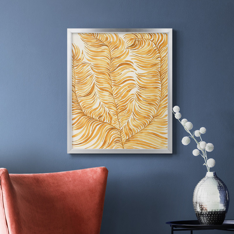 Toile encadrée de qualité supérieure Quiet Harmony IV - prête à être accrochée, Argent, H 20 po x l 16 po