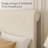 Upholstered Sleigh Platform Bed with Nailhead Trim Headboard-2083689009-2083689015