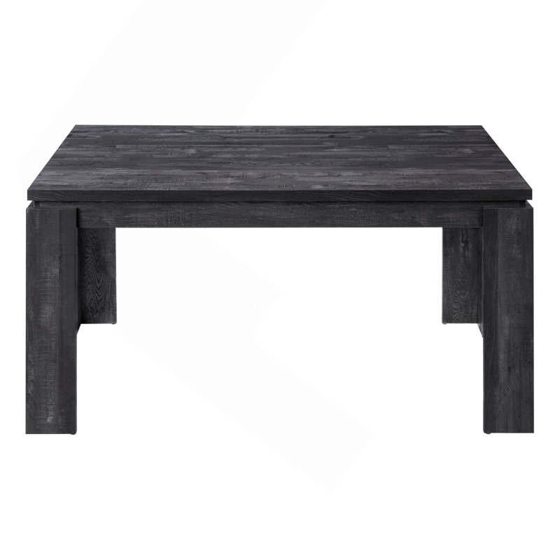 Table de salle à manger, rectangulaire, 60 po, cuisine, salle à manger, stratifié noir, contemporain, moderne, Noir