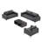 Modern simple sofa tea table combination