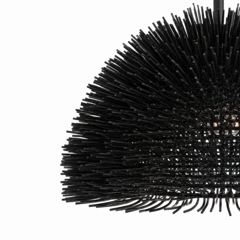 Urchin Dome Pendant, Black