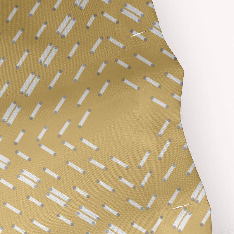 Rideau de douche simple Abbie, Jaune