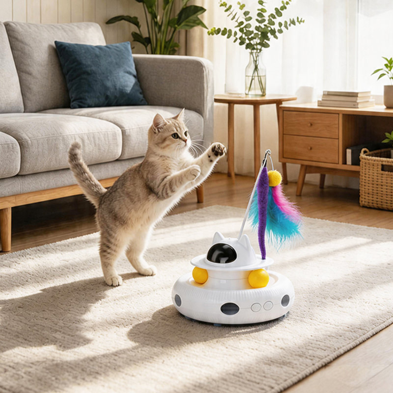 4 in 1 Rechargeable Interactive Cat Toy