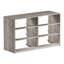 Commode 6 tiroirs avec grands tiroirs en tissu, gris-1055709797