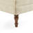 59" Tufted Rolled Arm Chaise Lounge - Beige - Turned Legs-116326894