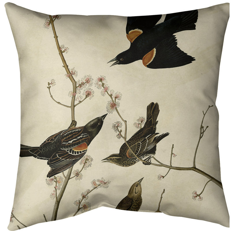 Coussin starling à oreilles, Brun clair, 18 po x 18 po, Simili suède
