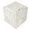 Victorian Hair on Hide with Spots Cube Ottoman