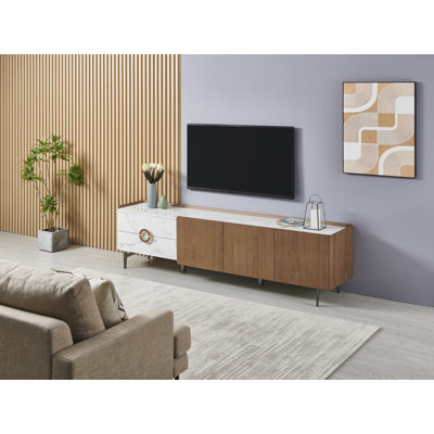 Luxury 86" Modern Media Console for 90" TVs | Functional as a Stylish Sideboard | White Glove Delivery & Assembly