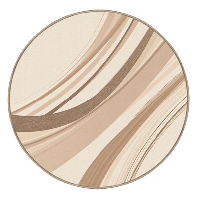 Tapis beige lavable à la machine minimaliste Wynsum