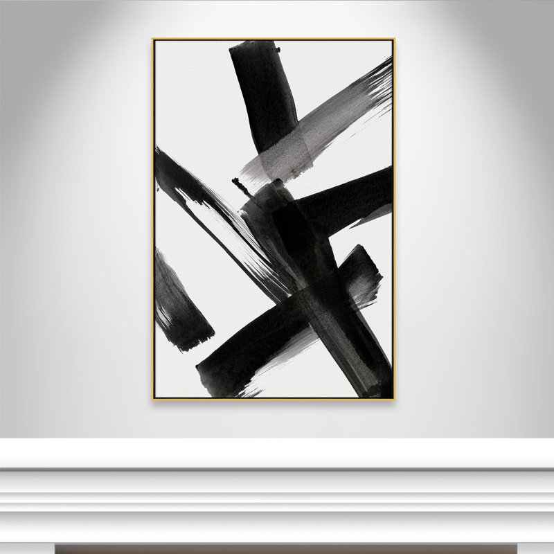 «Black Magic II» par Susan Jill, H 61,5 po x l 41,5 po x P 2 po, Or