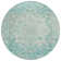 Machine Washable Indoor/Outdoor Xhevrie Teal Rug